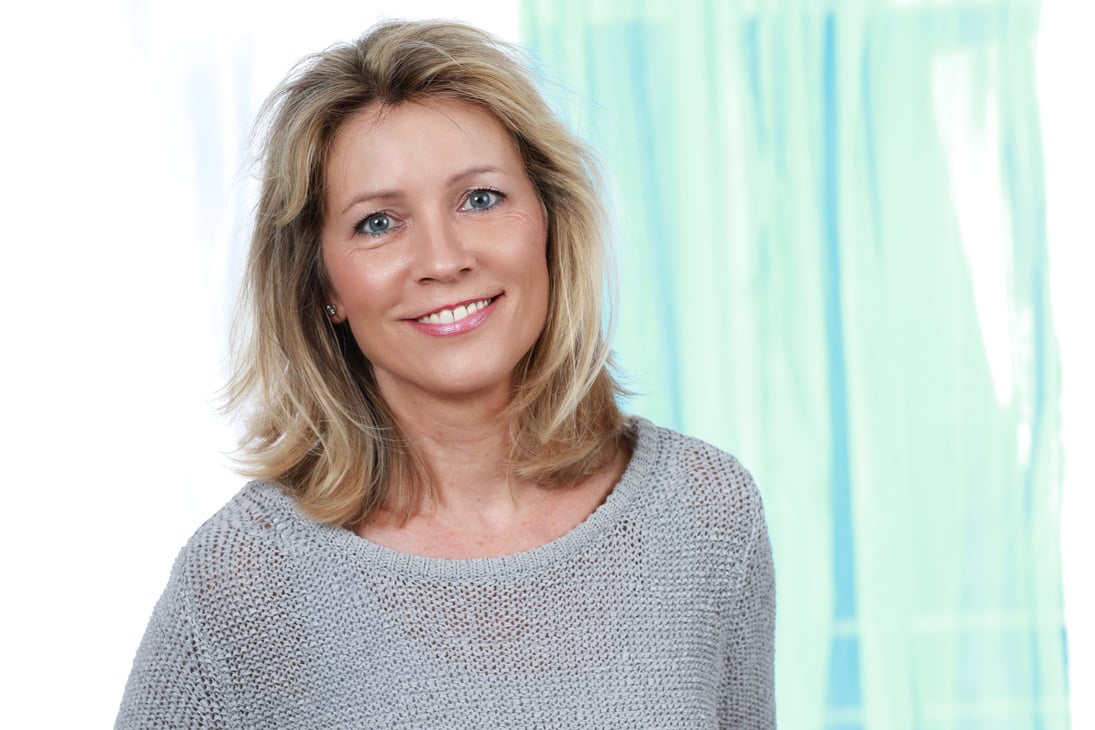 Happy middle age woman